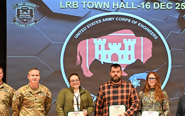 Superior Performance: Bekker, Monkelbaan, and Stefanelli receive Civilian Service Achievement Medal