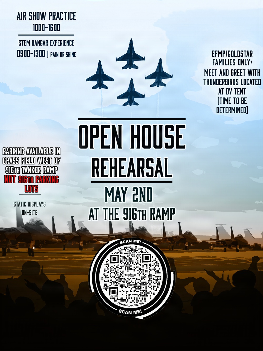 SJAFB Open House Rehearsal Graphic