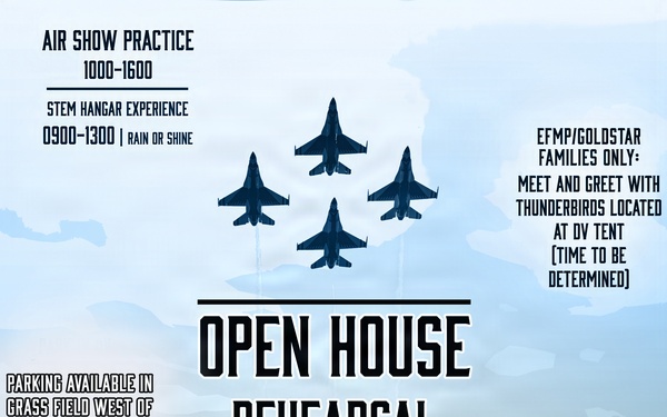 SJAFB Open House Rehearsal Graphic