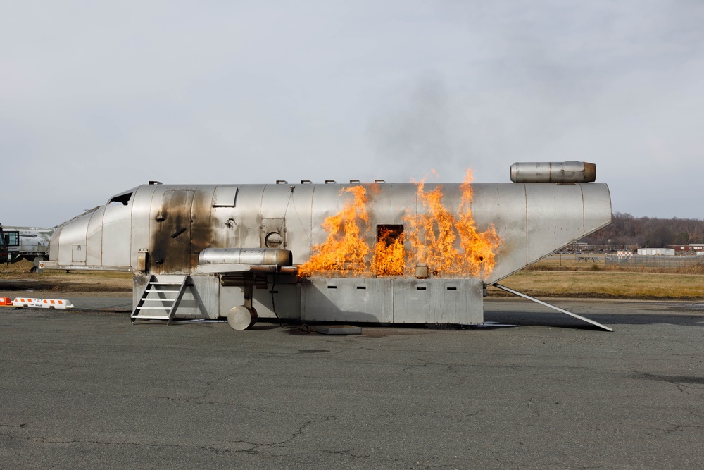 Marine Corps Air Facility Quantico conducts Aircraft Rescue and Firefighting Training Fires