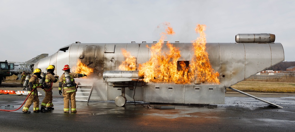 Marine Corps Air Facility Quantico conducts Aircraft Rescue and Firefighting Training Fires