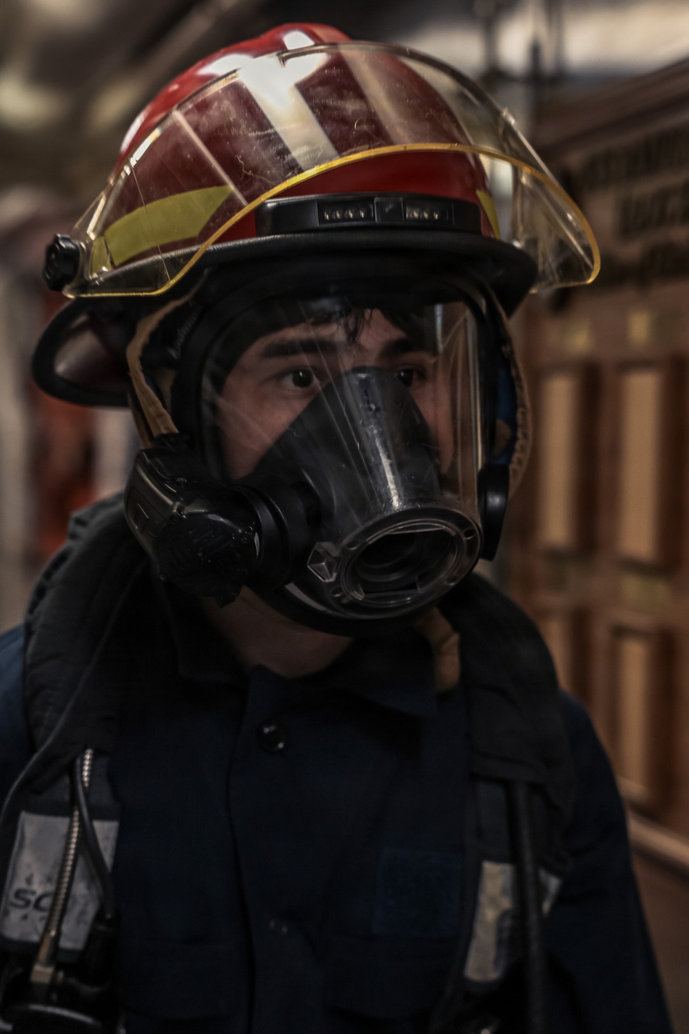 USS Bainbridge Conducts Toxic Gas Drill