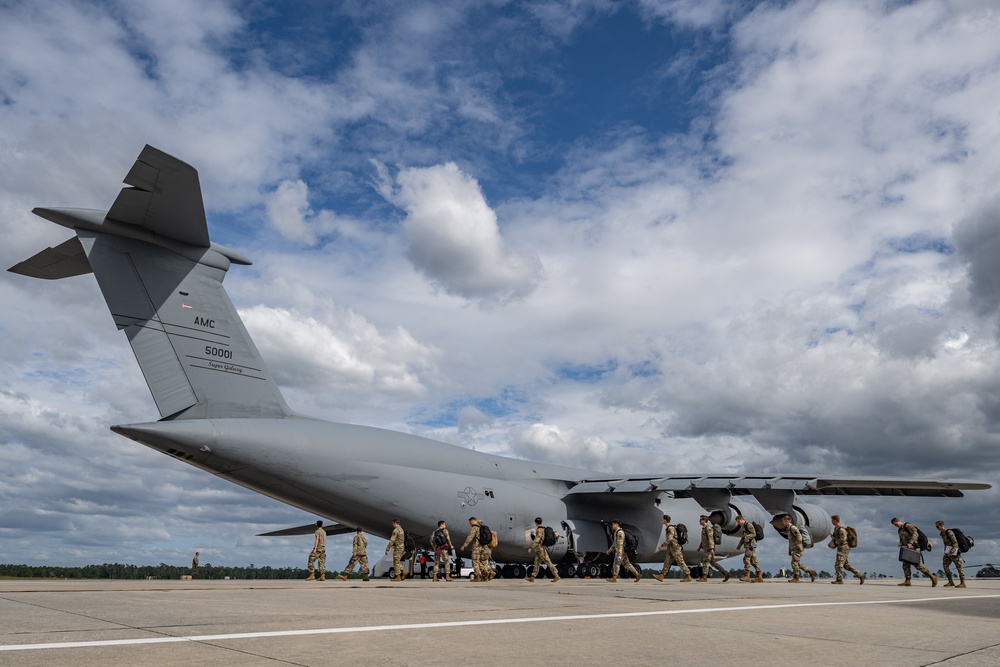 38th RQS Airmen board C-5M for deployment readiness ops