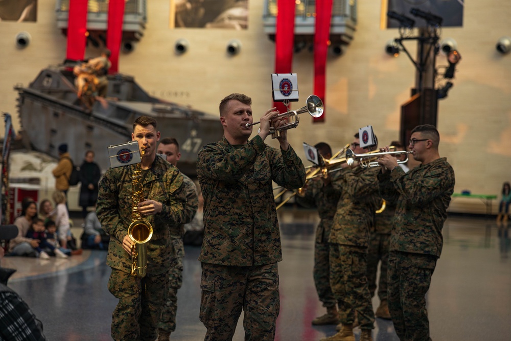 Quantico Marine Brass Band Performs at the National Museum of the Marine Corps