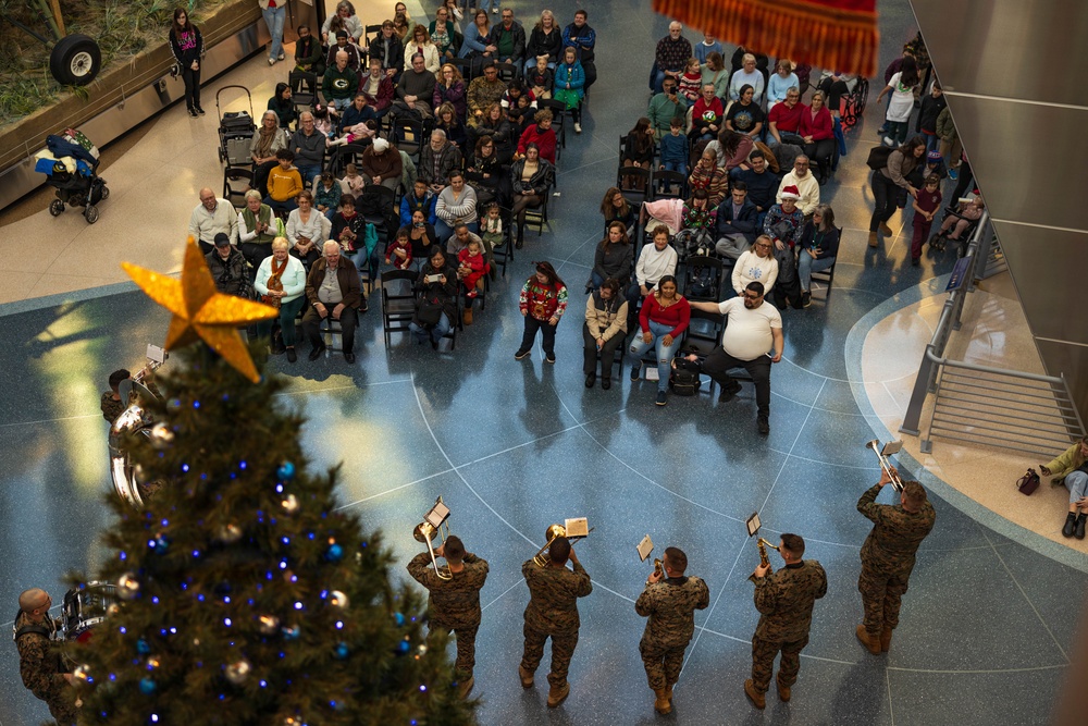 Quantico Marine Brass Band Performs at the National Museum of the Marine Corps