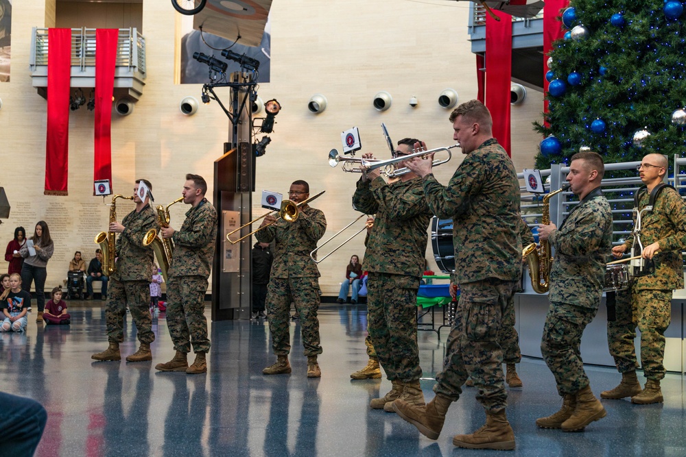 Quantico Marine Brass Band Performs at the National Museum of the Marine Corps