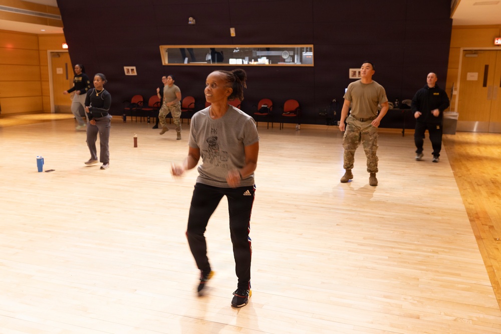 Zumba Class at the Walter Reed Army Institute of Research