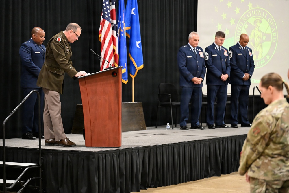 Ohio Air National Guard conducts state command chief change of authority ceremony