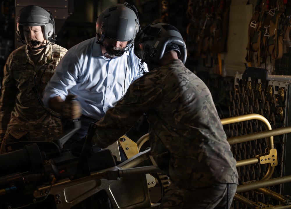 USECAF visits Hurlburt Field for AFSOC familiarization flight