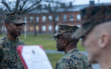 New York native, U.S. Marine promotes to Sergeant Major during European deployment