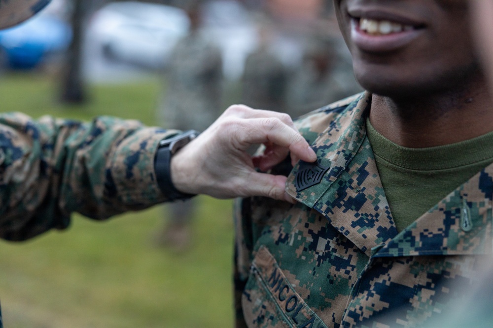 New York native, U.S. Marine promotes to Sergeant Major during European deployment
