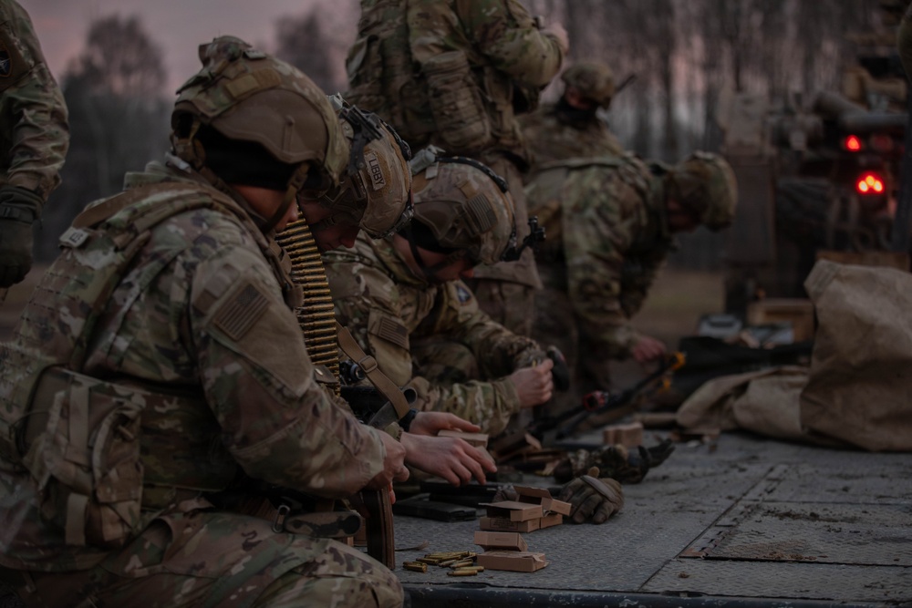 First Team Soldiers conduct resupply operations in preparation for urban operations