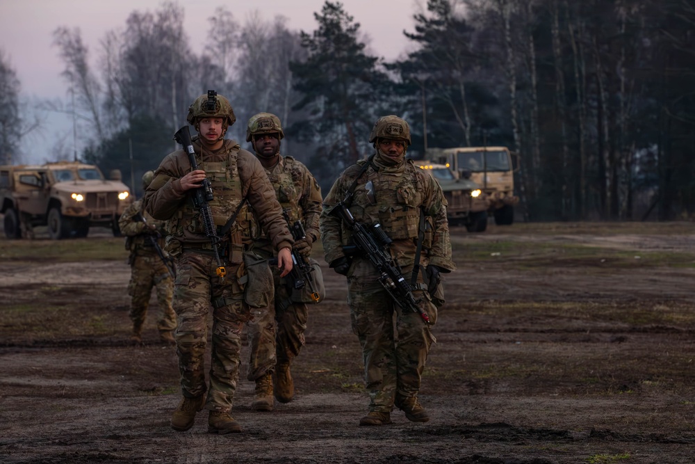 First Team Soldiers conduct resupply operations in preparation for urban operations
