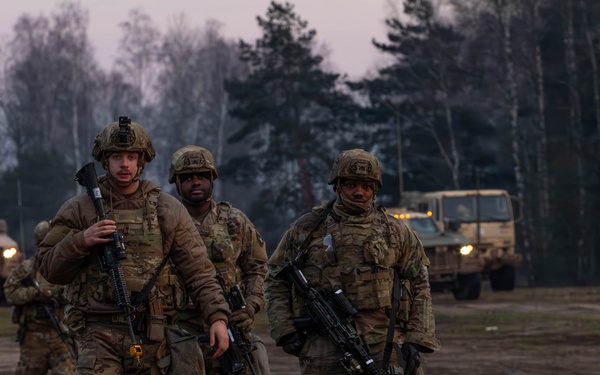 First Team Soldiers conduct resupply operations in preparation for urban operations