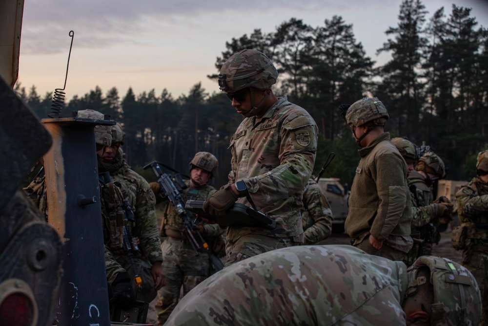 First Team Soldiers conduct resupply operations in preparation for urban operations