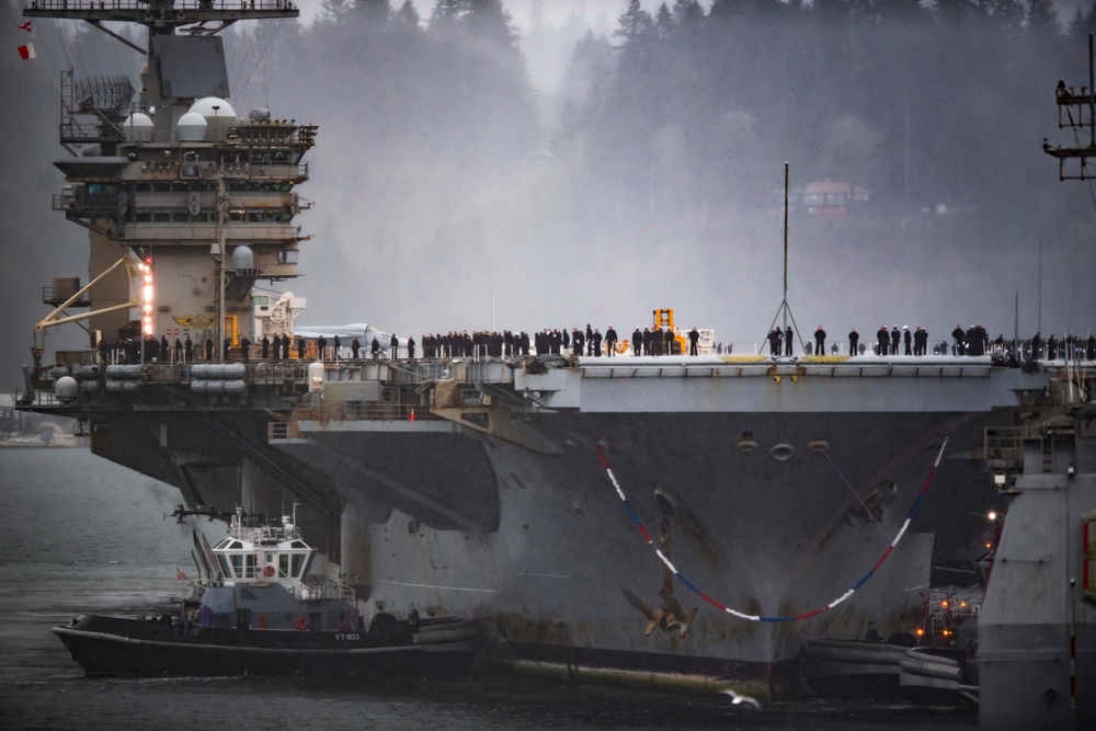 USS Nimitz (CVN 68) Returns to Homeport