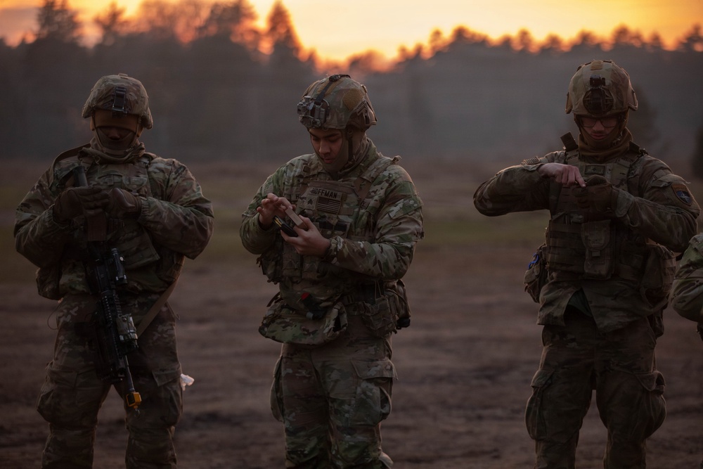 First Team Soldiers conduct resupply operations in preparation for urban operations