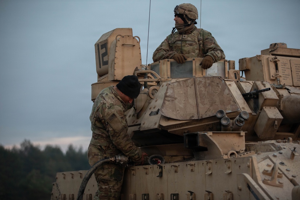 First Team Soldiers conduct resupply operations in preparation for urban operations