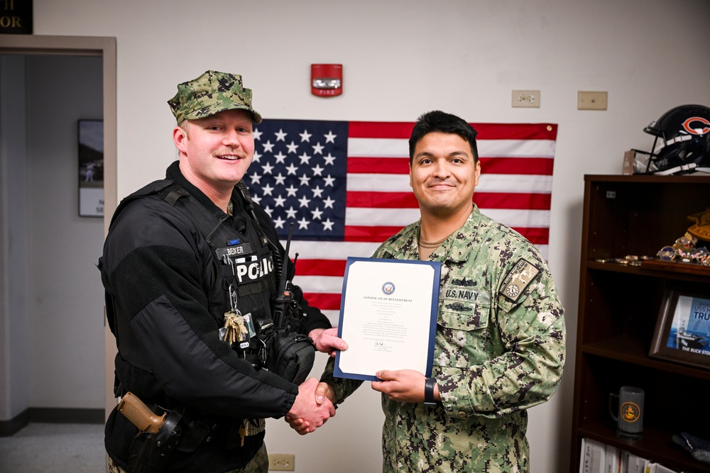 MA2 Becker Reenlists