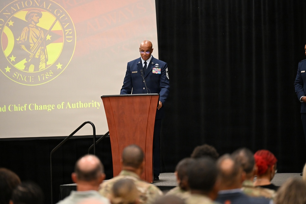 Ohio Air National Guard conducts state command chief change of authority ceremony