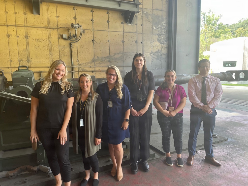 JPEO interns visit the enclosure on Picatinny Arsenal