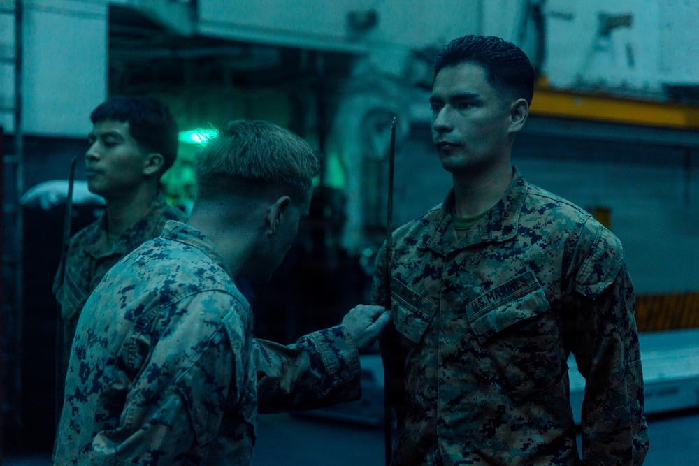 DVIDS - Images - 22nd MEU(SOC) | Corporals Course Sword Drill Aboard ...