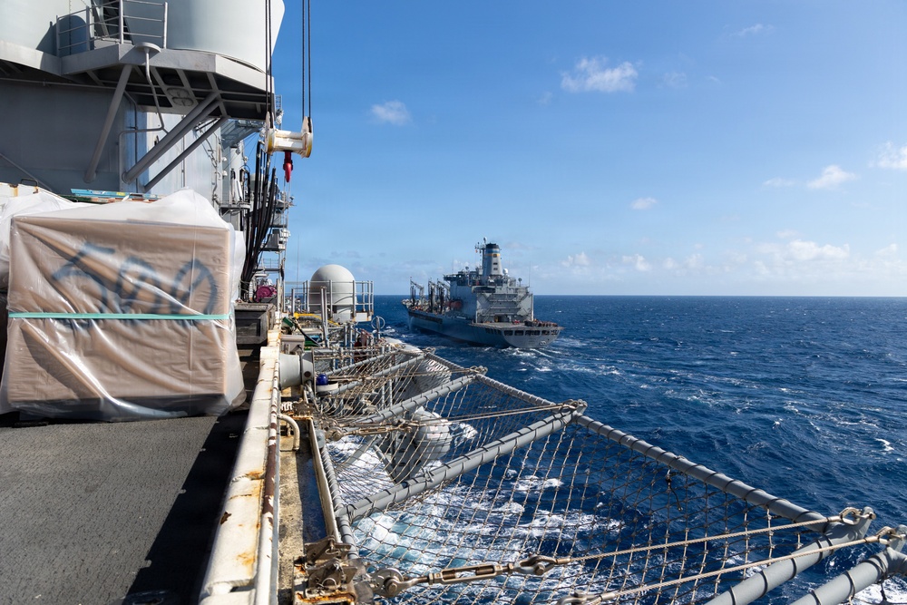 22nd MEU(SOC) | USS Iwo Jima Conducts Replenishment-at-Sea