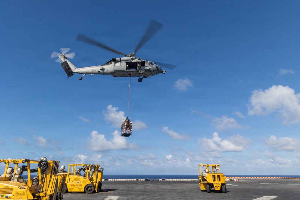 22nd MEU(SOC) | USS Iwo Jima Conducts Replenishment-at-Sea