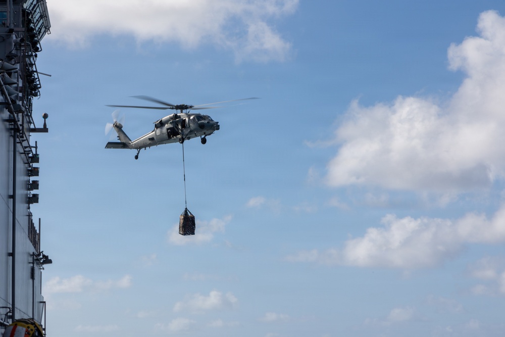 22nd MEU(SOC) | USS Iwo Jima Conducts Replenishment-at-Sea