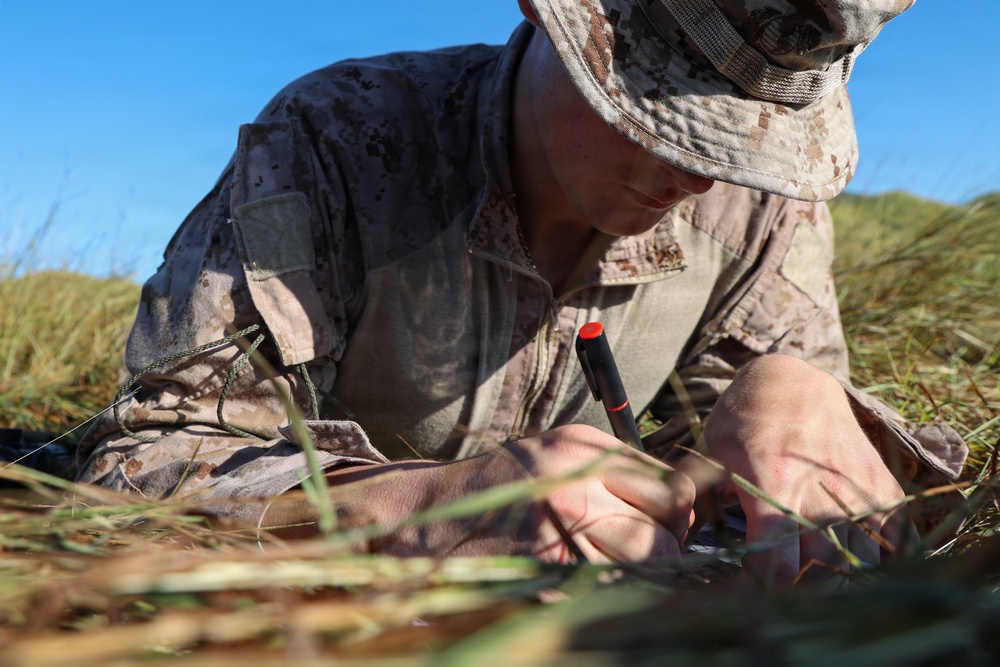 22nd MEU(SOC) | Land Navigation in Camp Santiago During Deployment