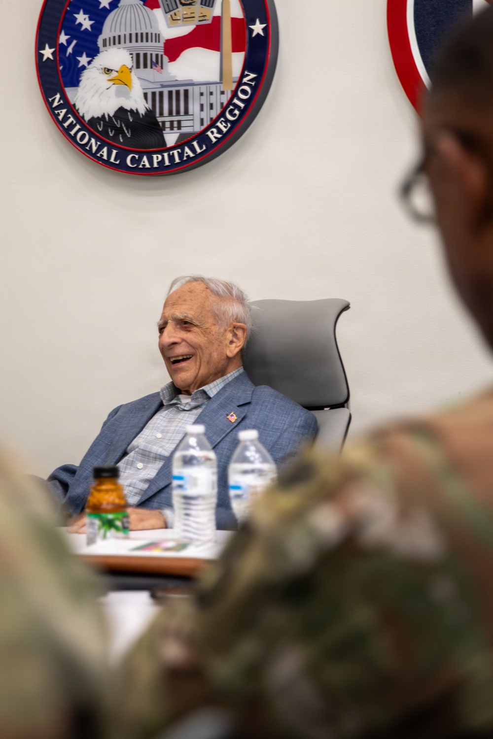 Retired U.S. Army Col. Frank Cohn visits JTF-NCR/USAMDW