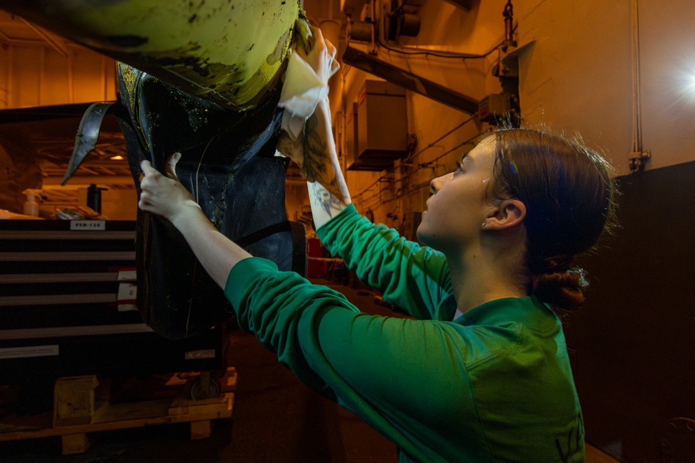 Abraham Lincoln conducts routine operations