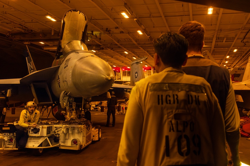 Abraham Lincoln conducts routine operations