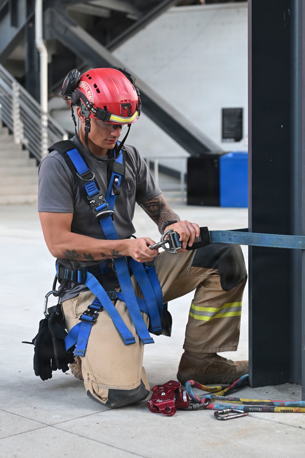 911th TREC Audi Stadium Rescue Training