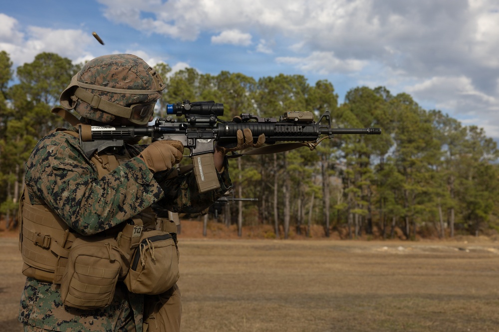 Combat Logistics Battalion 22 Conducts Marine Corps Rifle Qualification Tables 3-6 Range during Field Exercise