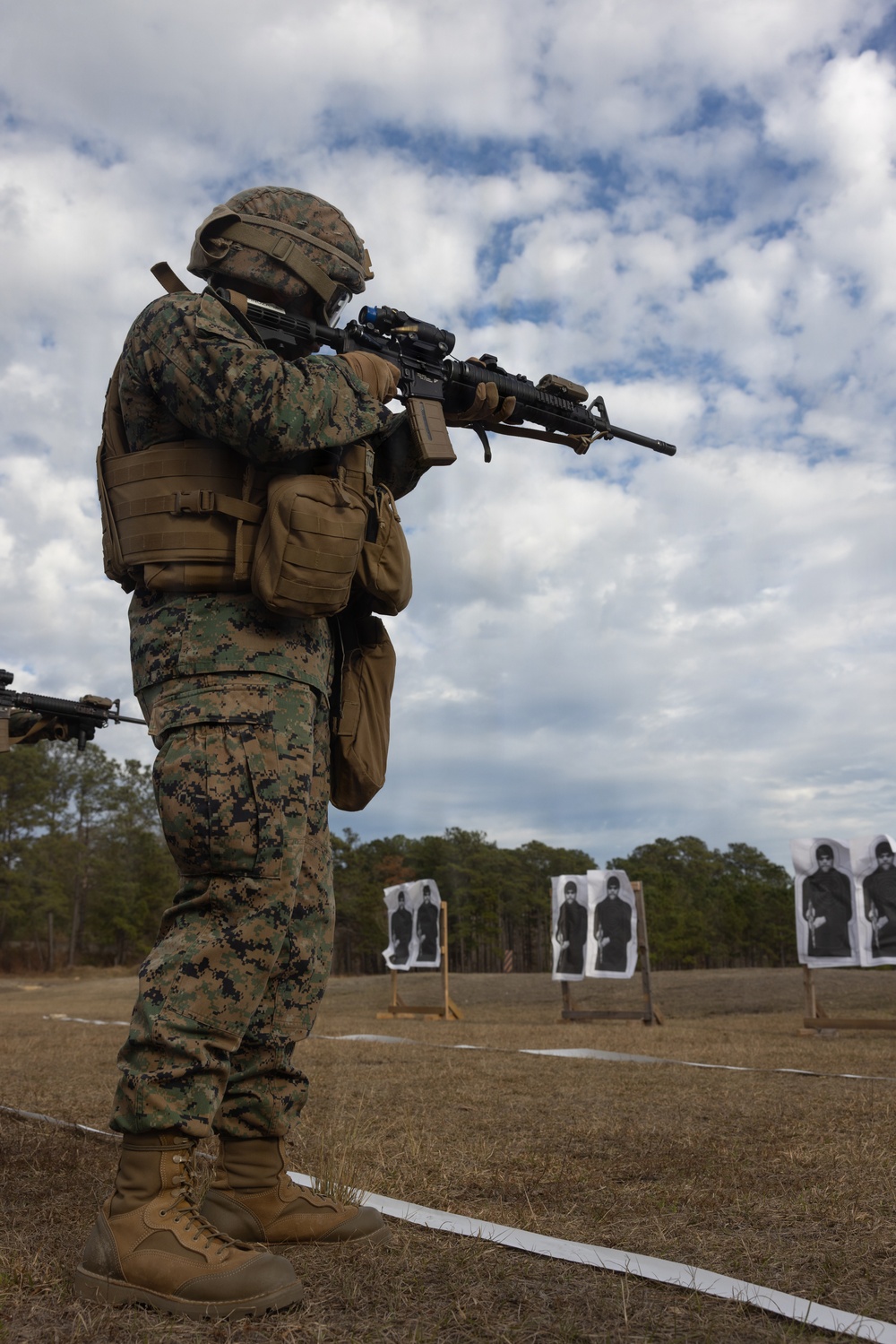 Combat Logistics Battalion 22 Conducts Marine Corps Rifle Qualification Tables 3-6 Range during Field Exercise