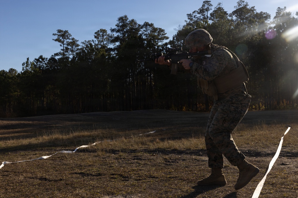 Combat Logistics Battalion 22 Conducts Marine Corps Rifle Qualification Tables 3-6 Range during Field Exercise