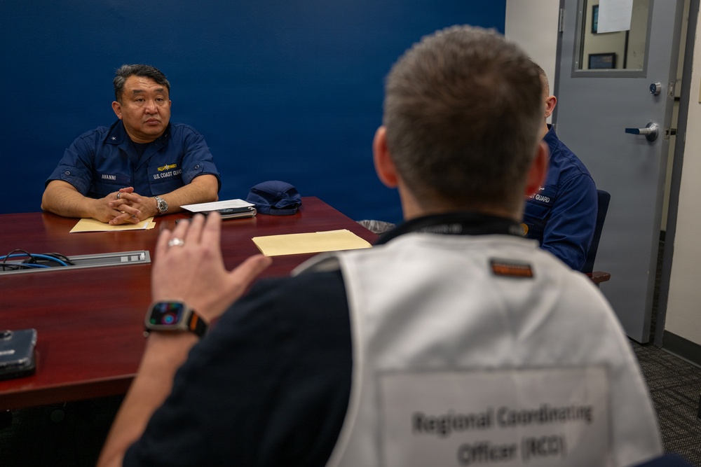 Rear Adm. Avanni visits FEMA Region 10 during flood response