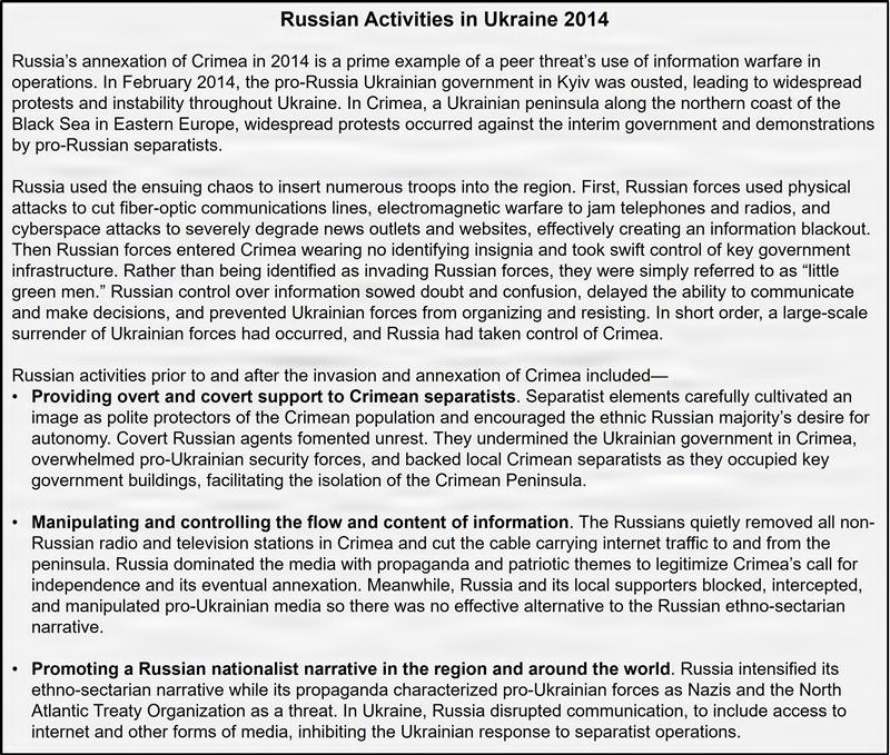 Transforming and Modernizing Army Information Forces: Creating the Information Warfare Branch