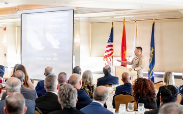 Rear Adm. Chris Cavanaugh attends San Diego Military Advisory Council event