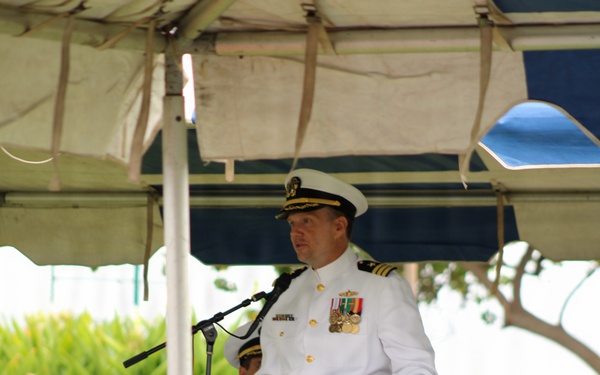 USS William P. Lawrence Holds Change of Command Ceremony