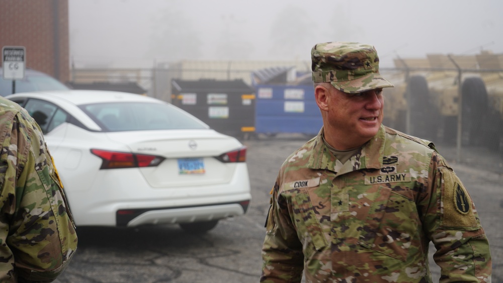 63rd Readiness Division Leadership Visits Holderman Hall
