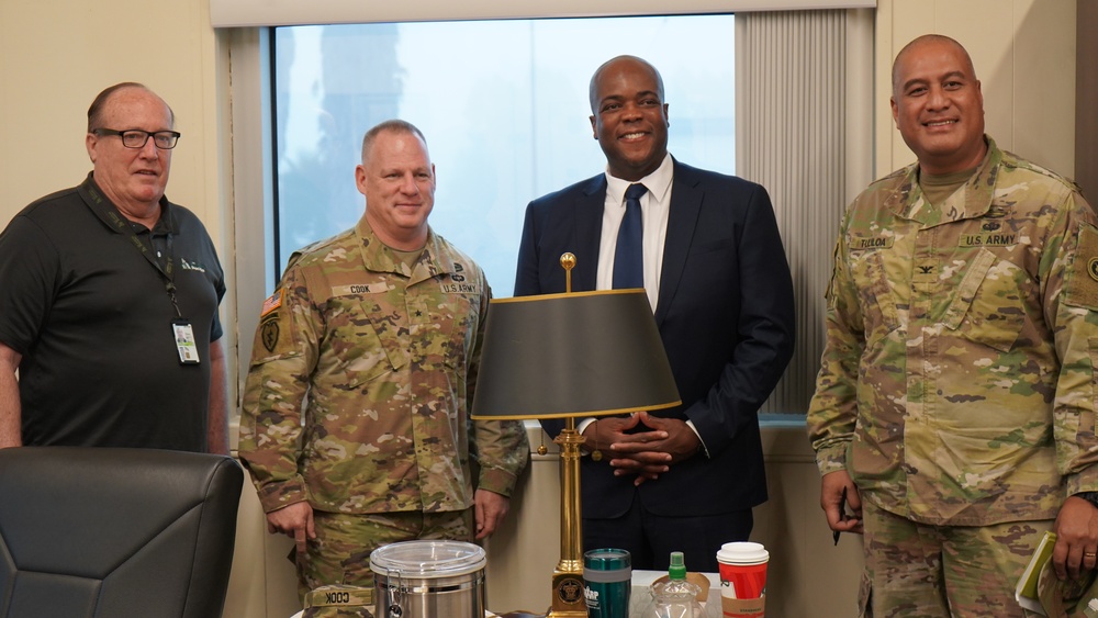 63rd Readiness Division Leadership Visits Holderman Hall