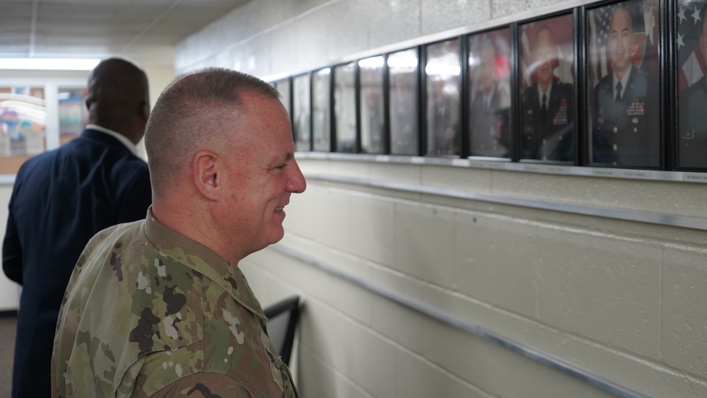 63rd Readiness Division Leadership Visits Holderman Hall