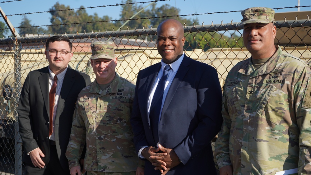 63rd Readiness Division Leadership Visits Holderman Hall