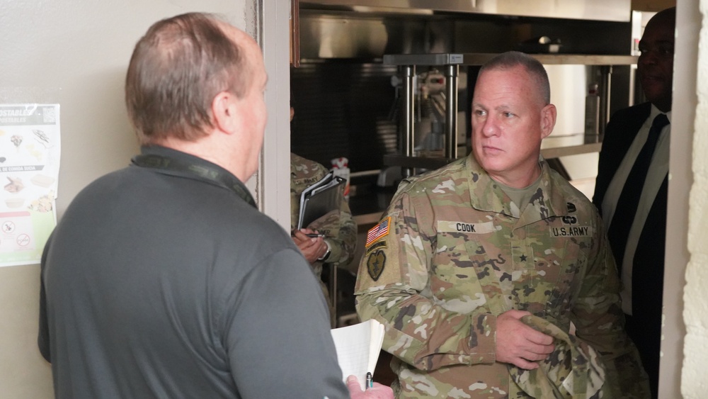 63rd Readiness Division Leadership Visits Holderman Hall