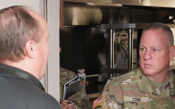 63rd Readiness Division Leadership Visits Holderman Hall