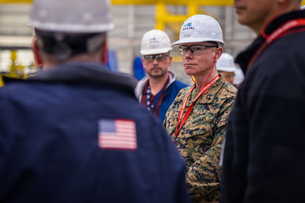 U.S. Marines and Sailors Visit Austal USA Facilities