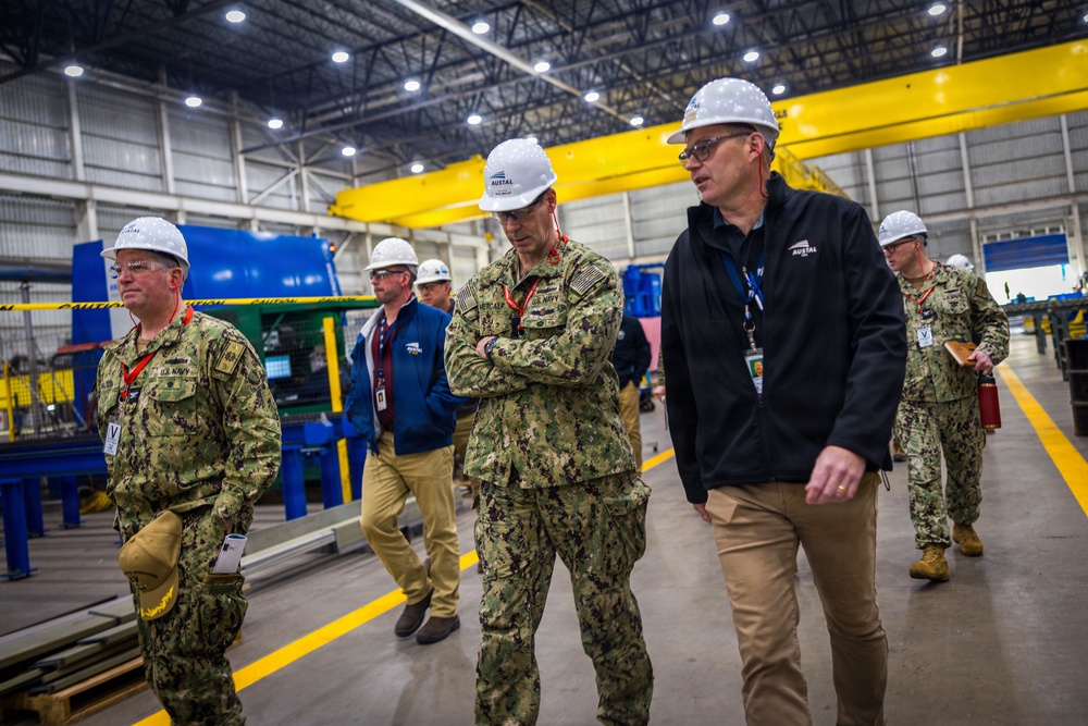 U.S. Marines and Sailors Visit Austal USA Facilities