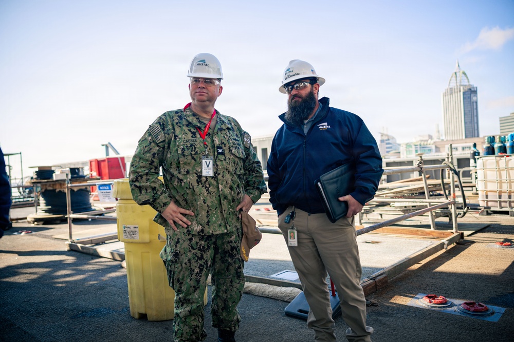 U.S. Marines and Sailors Visit Austal USA Facilities